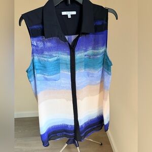 Reed Multicolor Sleeveless Blouse beach colors like new XL